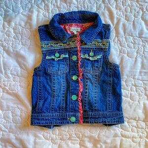 Matilda Jane Denim Vest with Embroidered Details